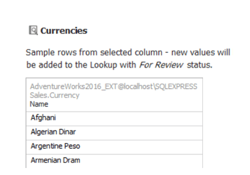 Dataedo Extract Values