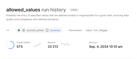 Stay ahead of issues<br>with automated data quality checks